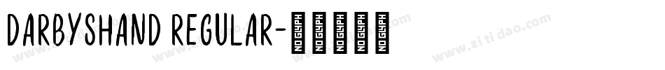 DarbysHand Regular字体转换